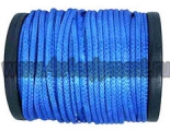 Синтетический трос D - 5 мм ( синий, нагрузка - 2500 кгс.) Цена за метр троса.